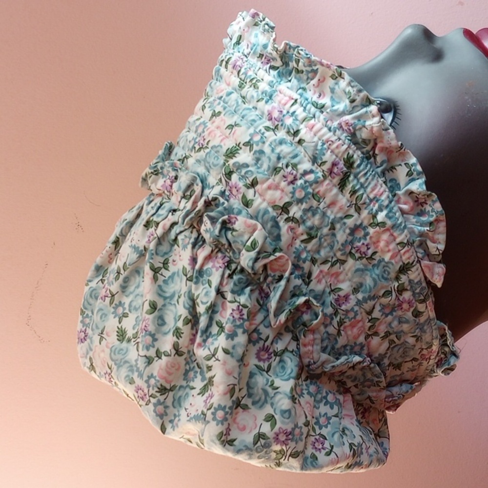 Traditional cap. All cotton, hand made, floral